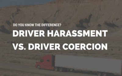 Driver Harassment vs. Driver Coercion: Do You Know the Difference?