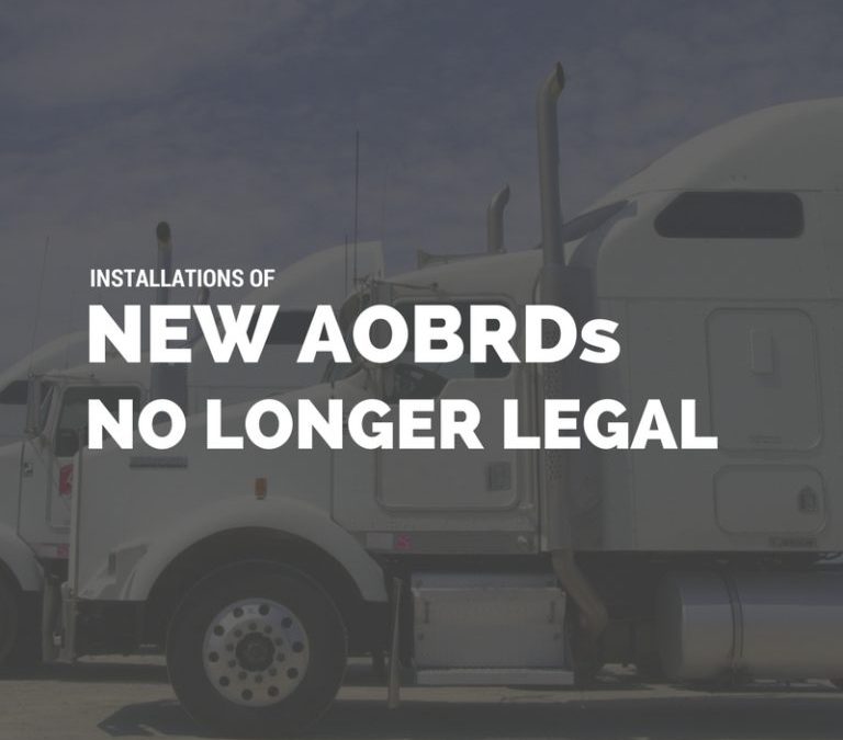 AOBRDs Can No Longer be Legally Installed