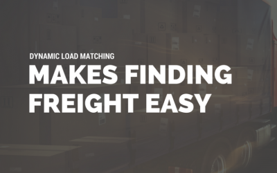 Dynamic Load Matching Makes Finding Freight Easier Than Ever