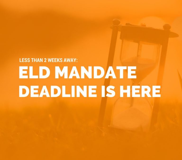 ELD Mandate: Less Than 2 Weeks Until the ELD Deadline