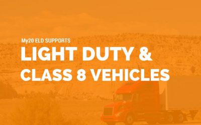 My20 ELD Supports Light Duty Vehicles and Class 8 Vehicles