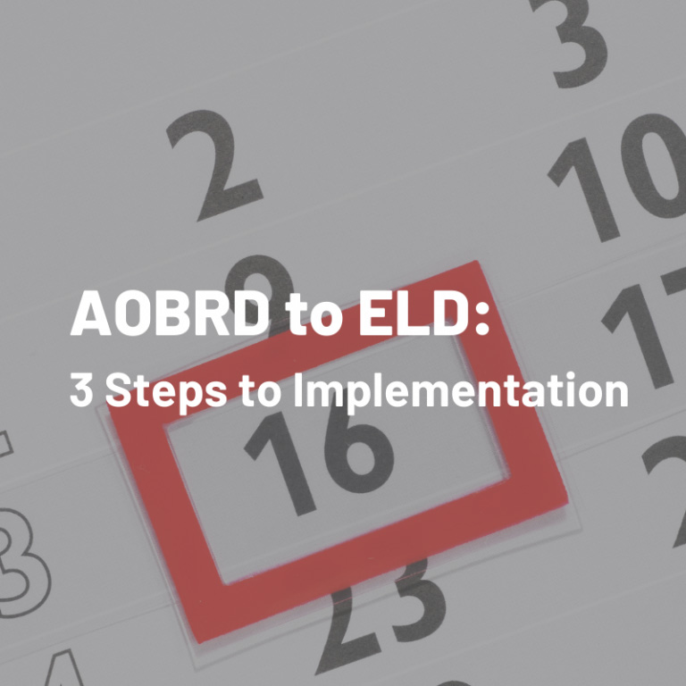 AOBRD to ELD Implementation